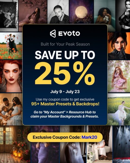 Use my coupon code for huge savings July 9-23! Link in my bio

https://link.evoto.ai/26marksale